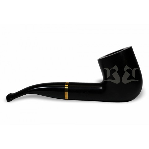 Cachimbo Bertoldi BB Liso Preto Curvo Filtro Permanente Cachimbo Bertoldi BB Liso Preto Curvo Filtro Permanente